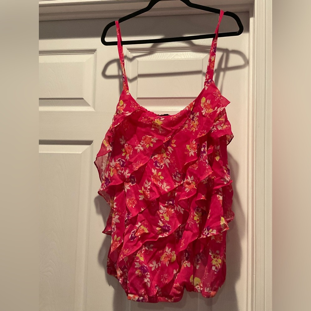 Bright flowing tank top